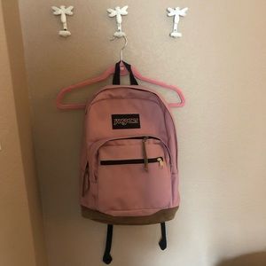 Jansport dusty rose colored backpack